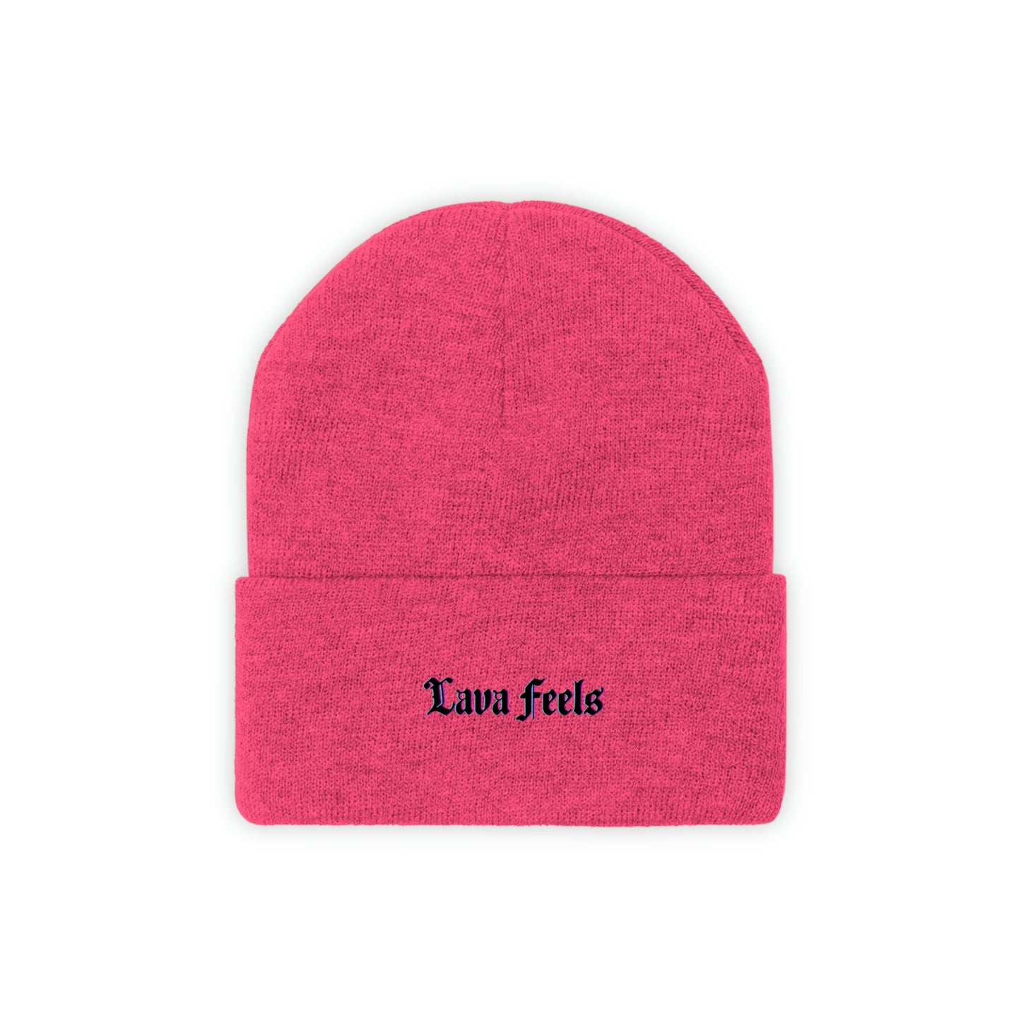 Lava Feels Embroidered Knit Beanie