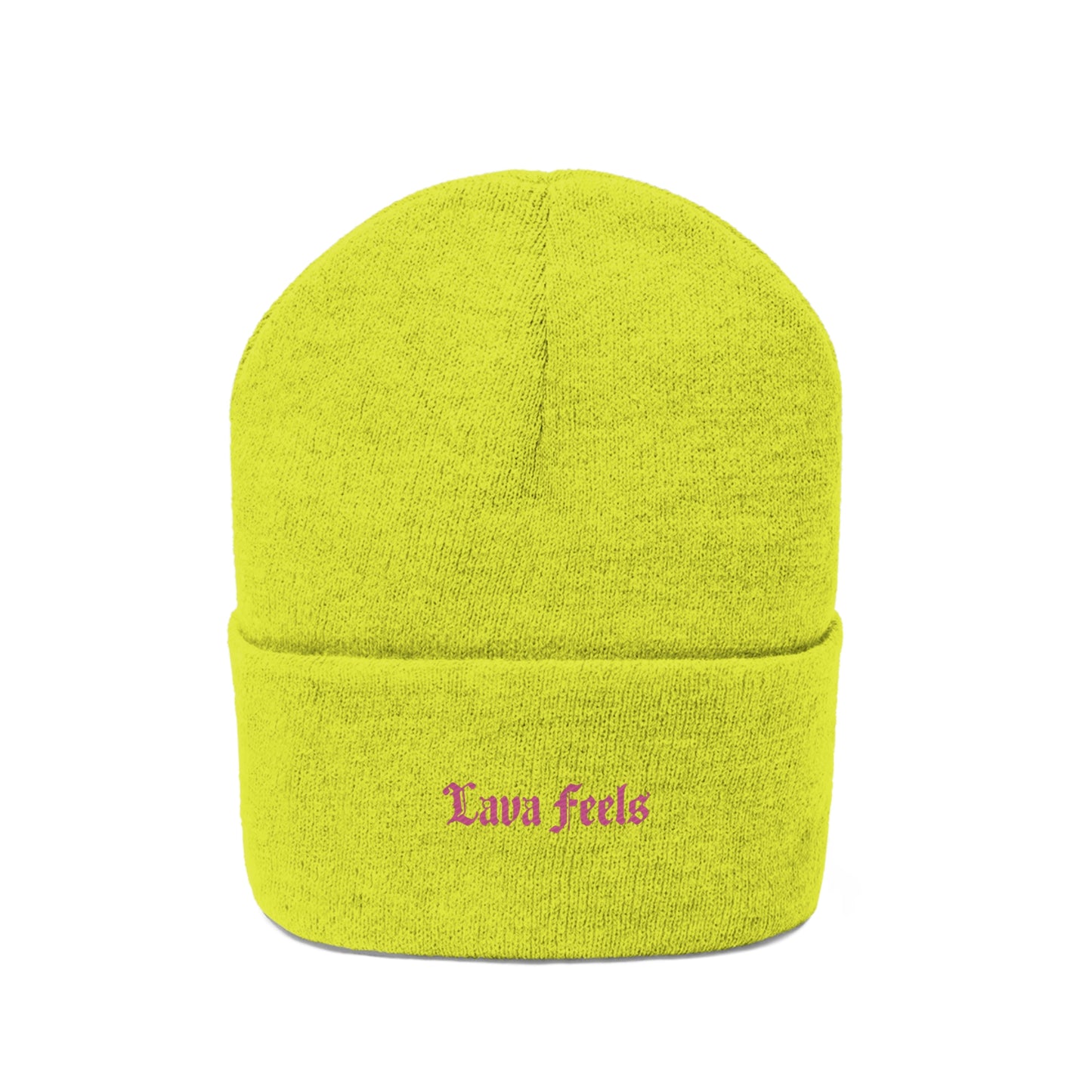 Lava Feels Embroidered Knit Beanie