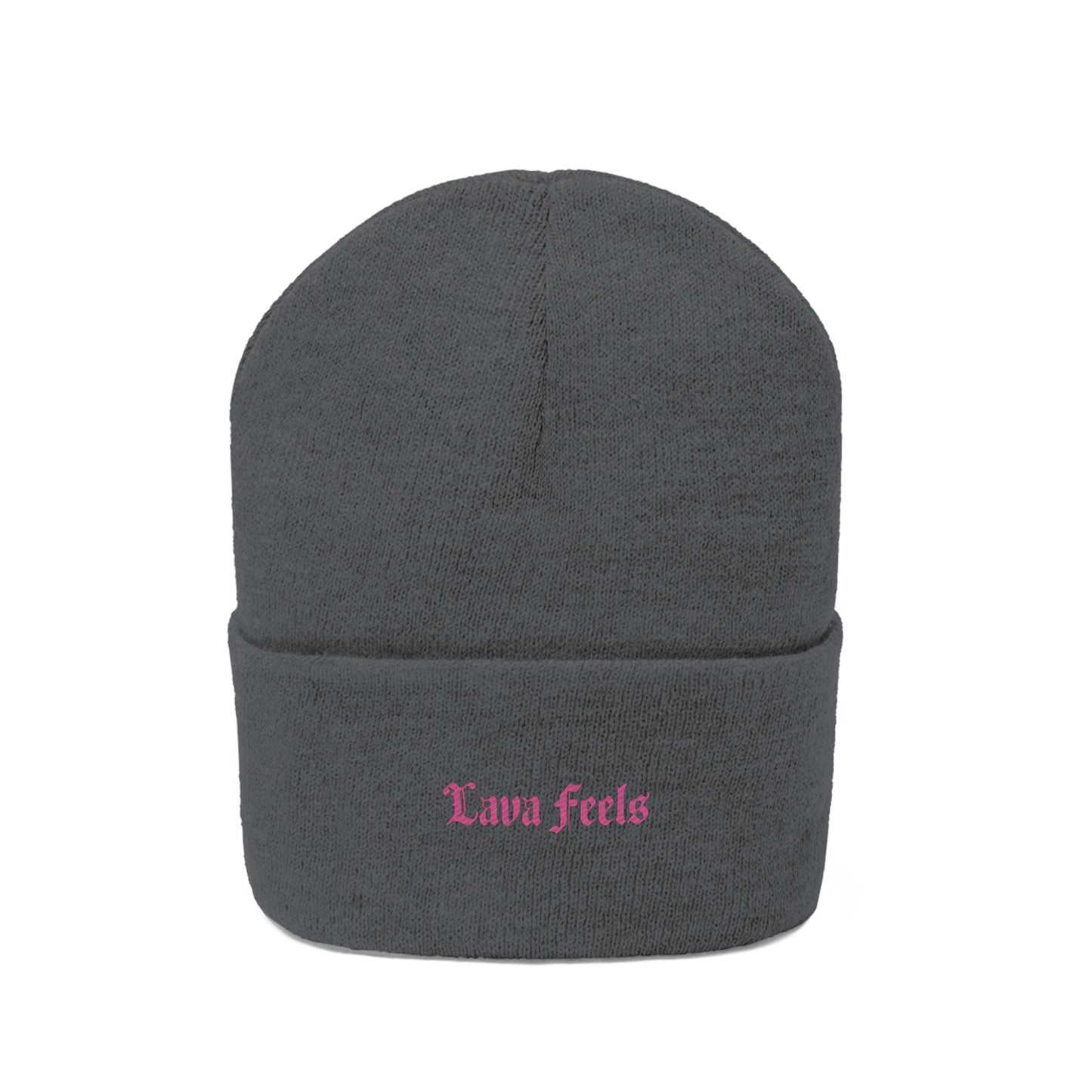 Lava Feels Embroidered Knit Beanie