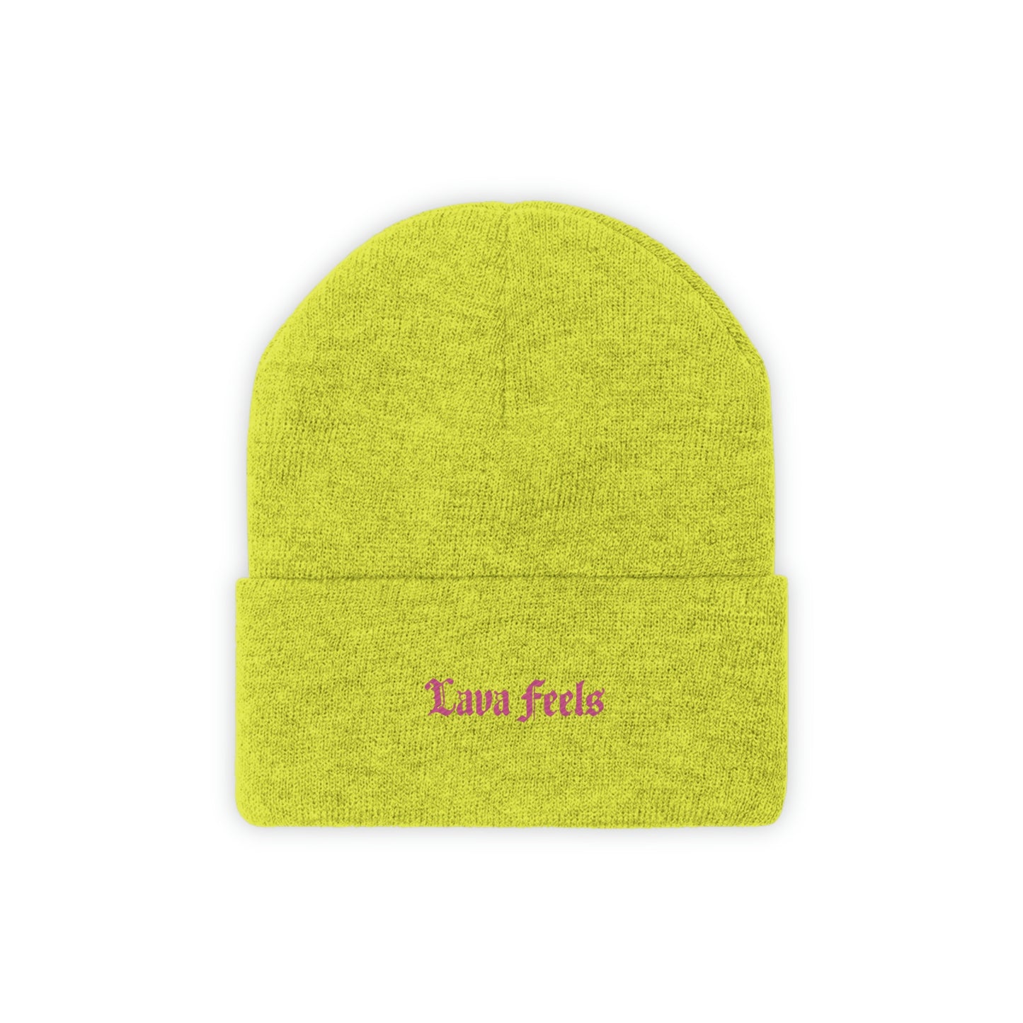 Lava Feels Embroidered Knit Beanie