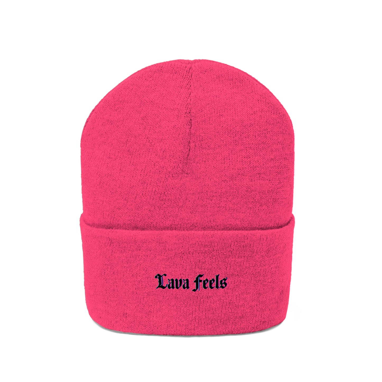 Lava Feels Embroidered Knit Beanie