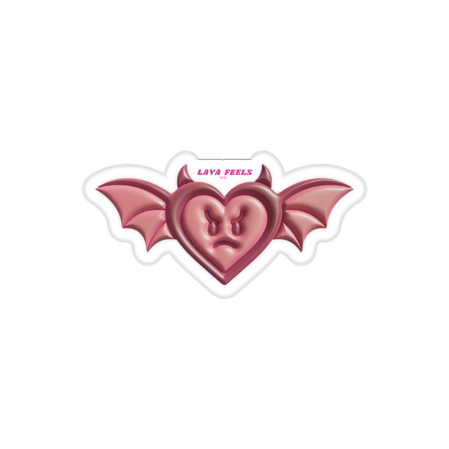 Cute Angry Bat Sticker