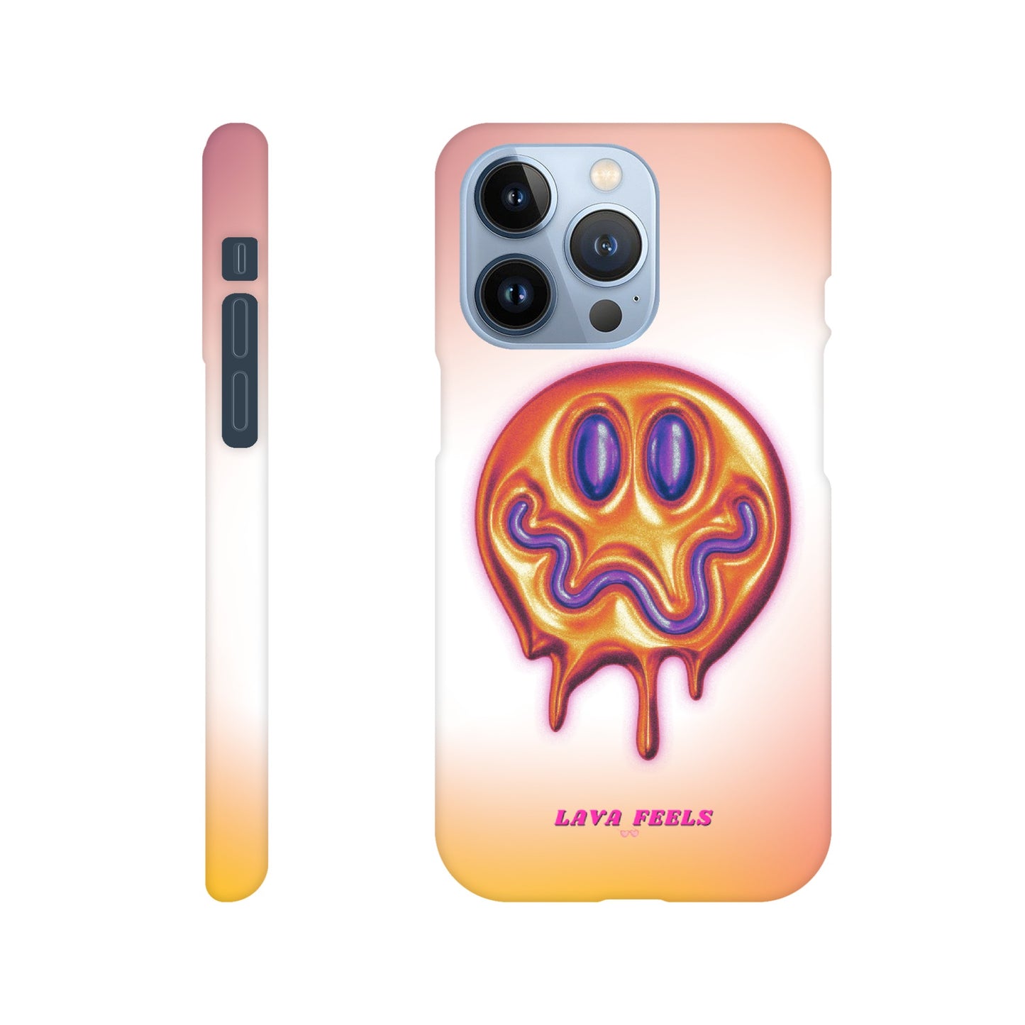 Lava Feels Melted Smiley Slim Phone Case