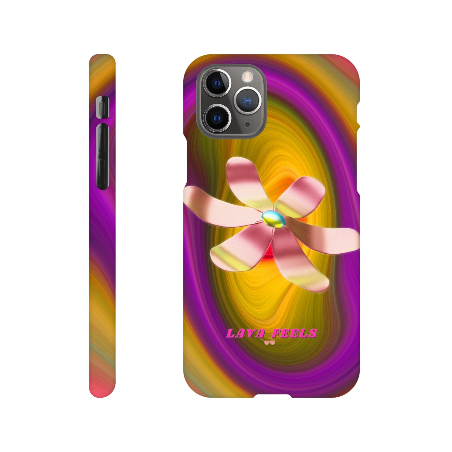 Lava Feels Flower Warp Slim Case