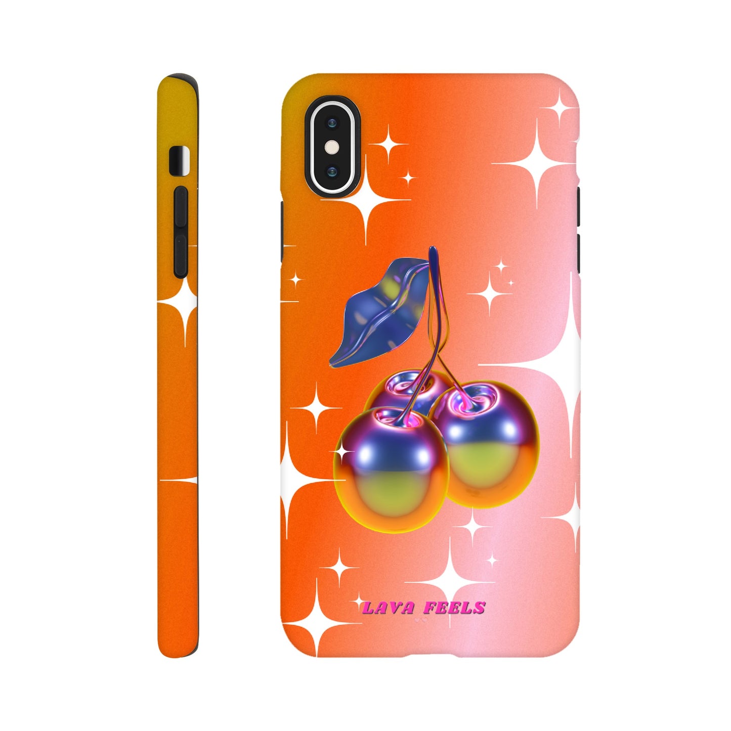 Lava Feels Retro Cherry Tough Phone Case