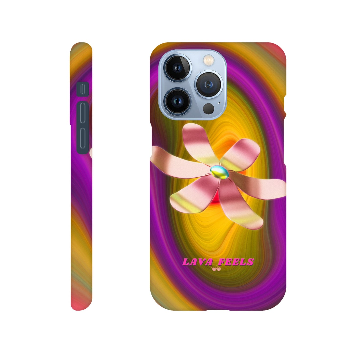 Lava Feels Flower Warp Slim Case