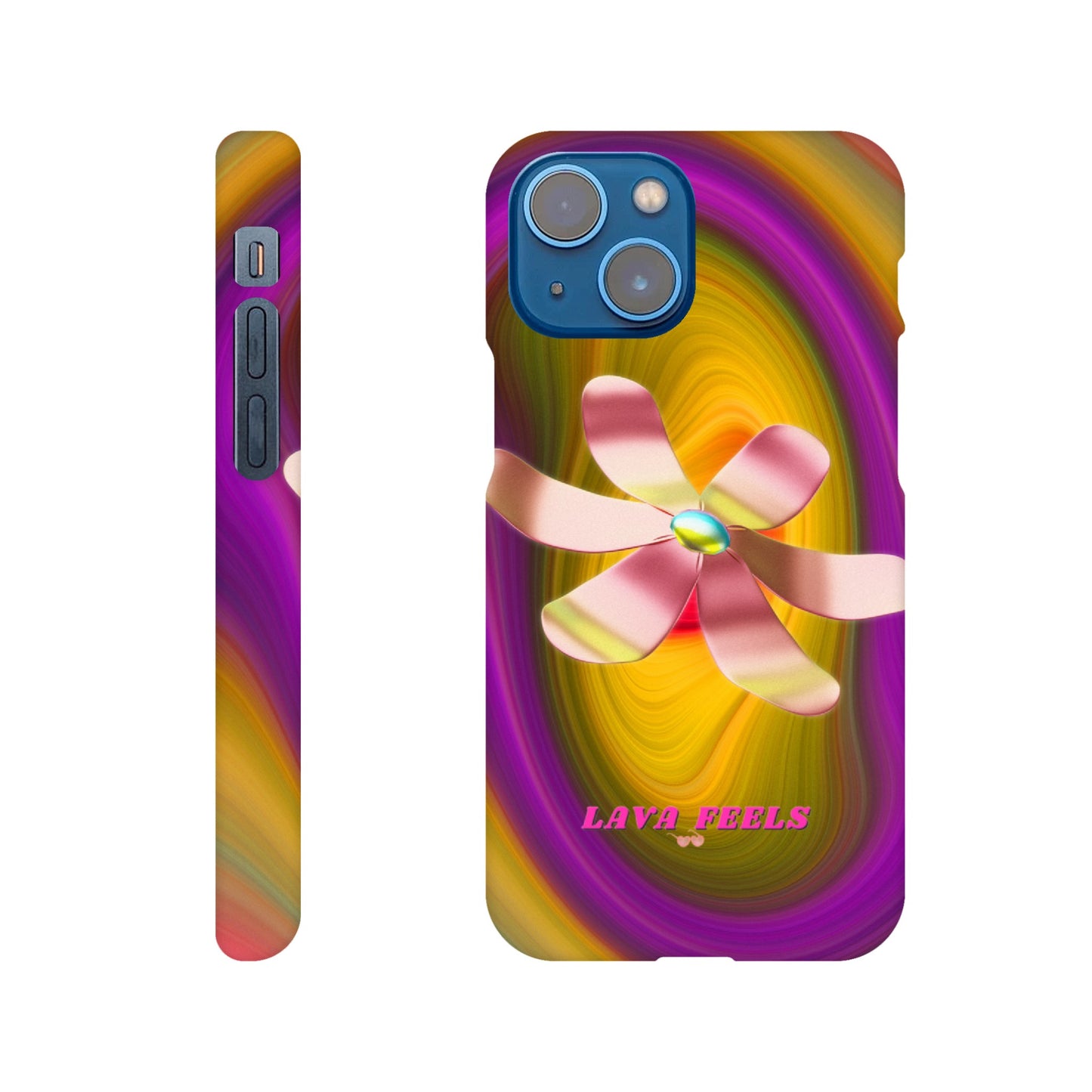 Lava Feels Flower Warp Slim Case