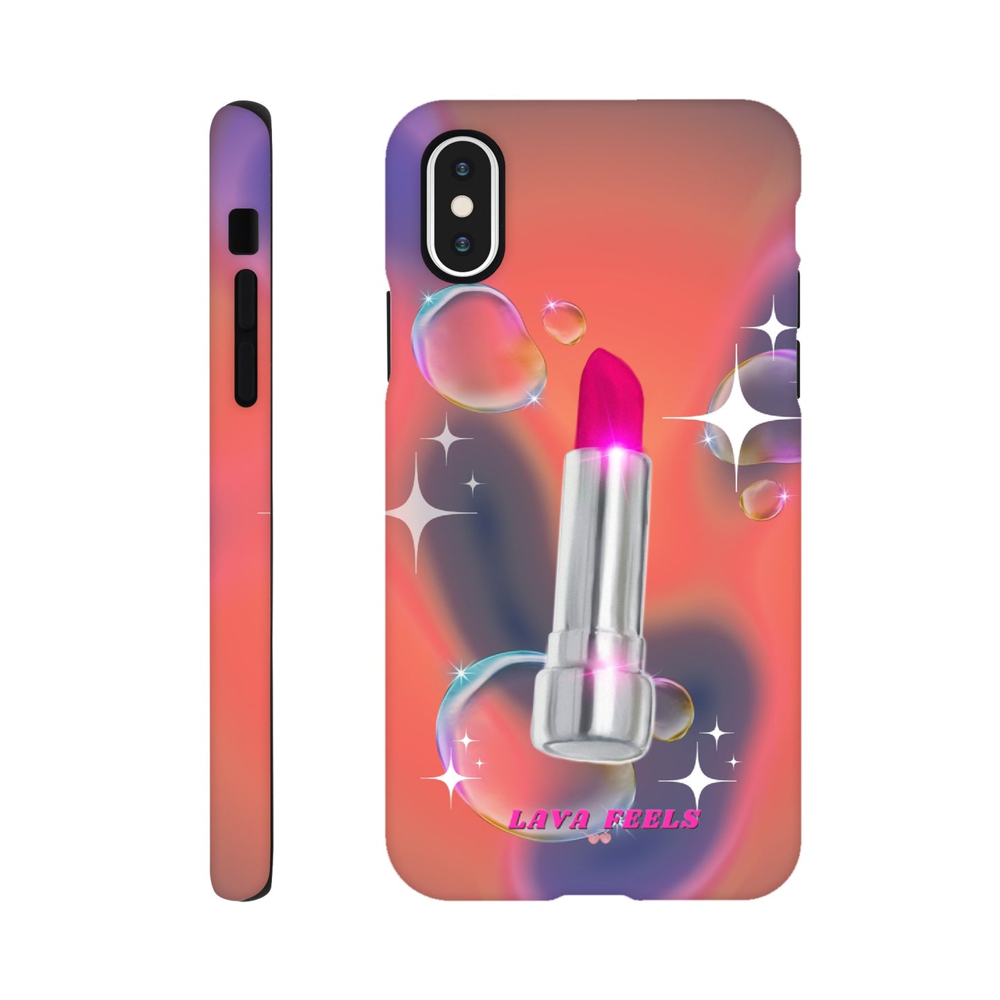 Lava Feels Lipstick Baddie Tough Phone Case