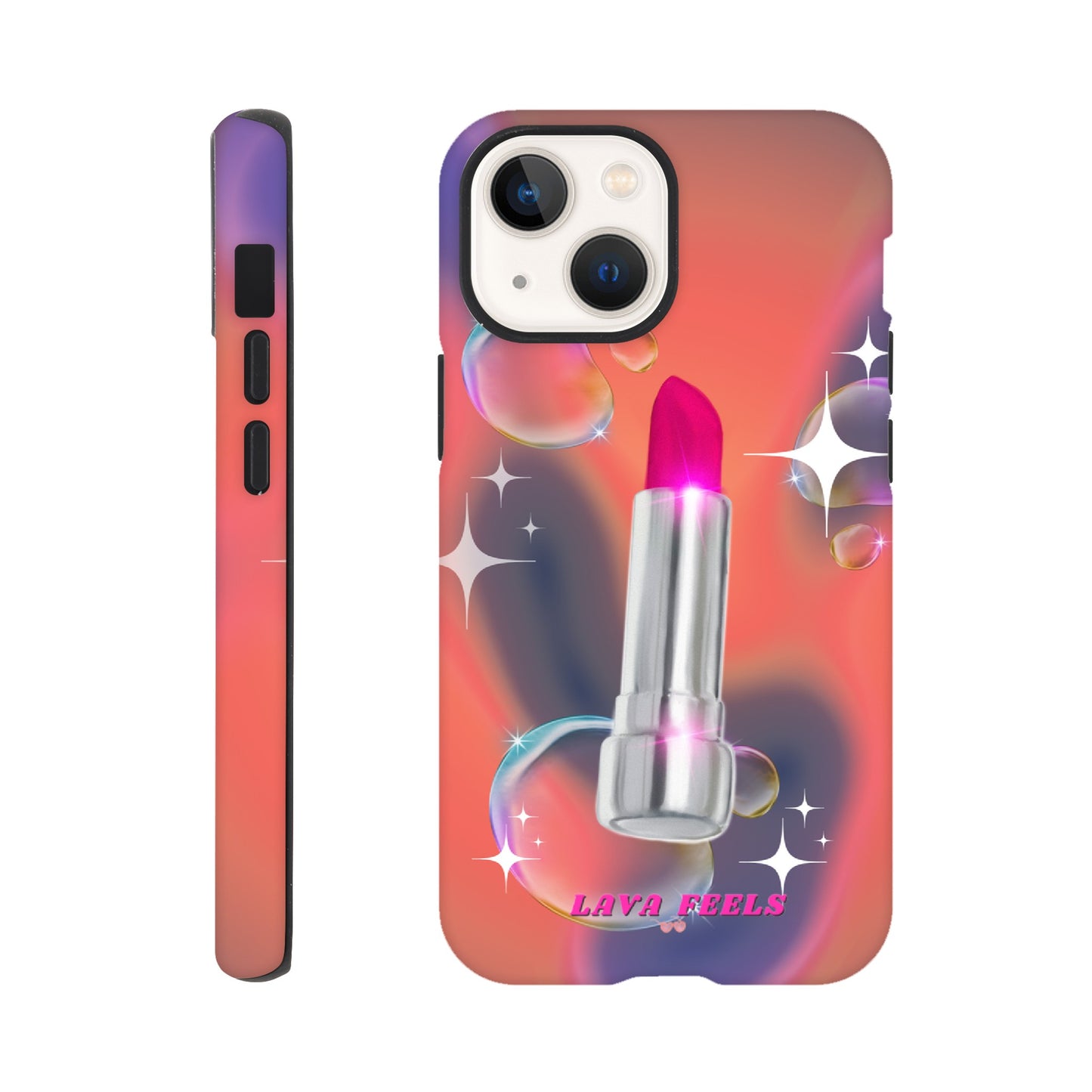 Lava Feels Lipstick Baddie Tough Phone Case