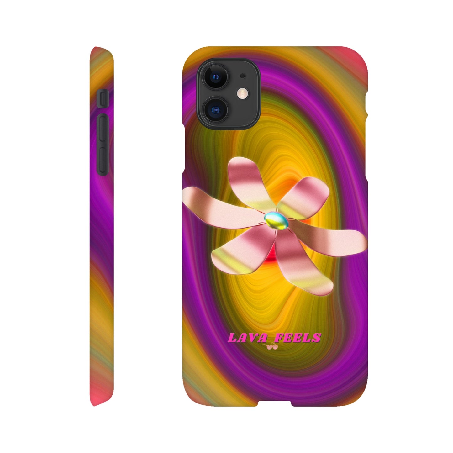 Lava Feels Flower Warp Slim Case