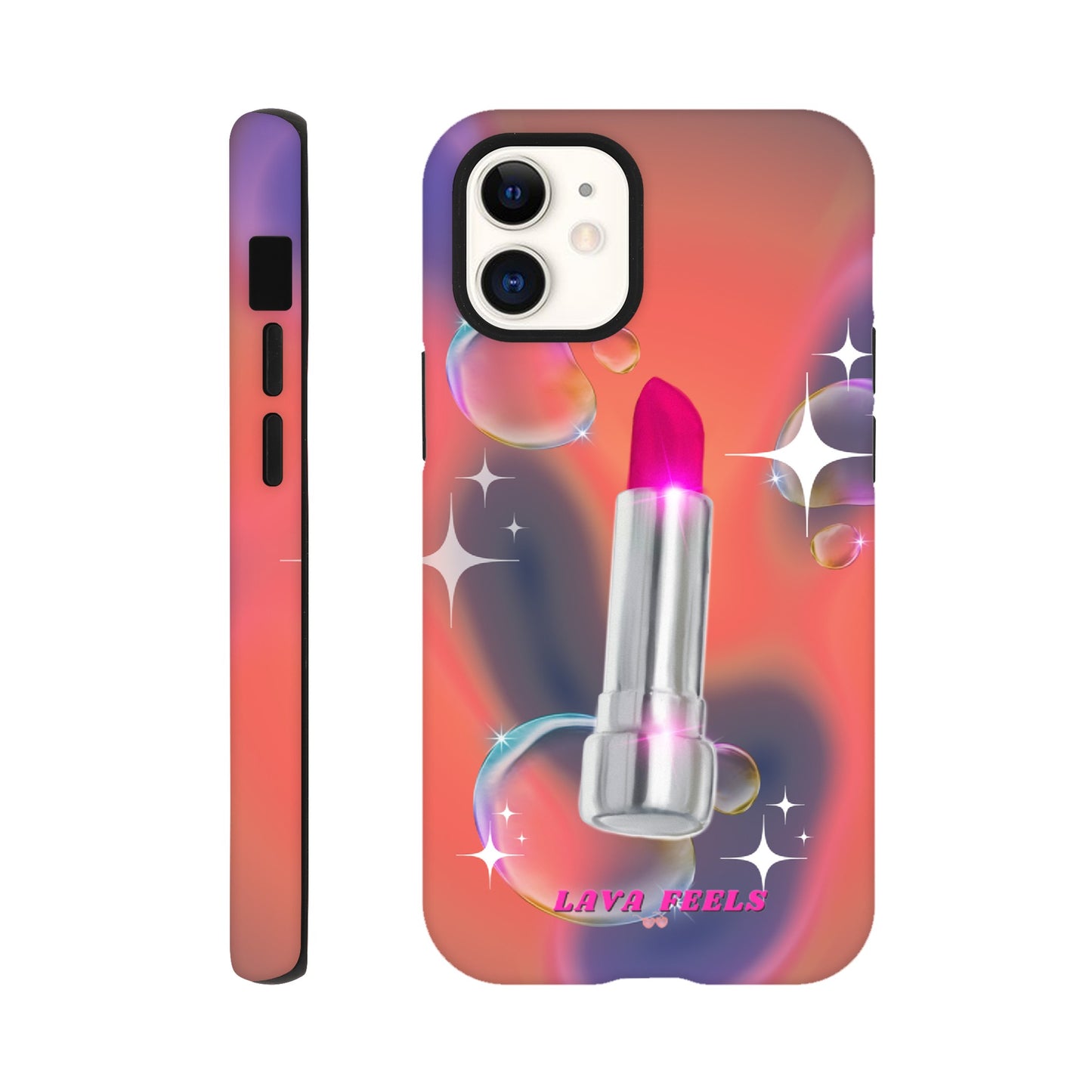 Lava Feels Lipstick Baddie Tough Phone Case