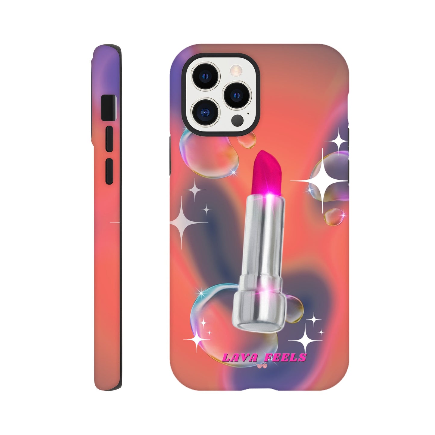 Lava Feels Lipstick Baddie Tough Phone Case