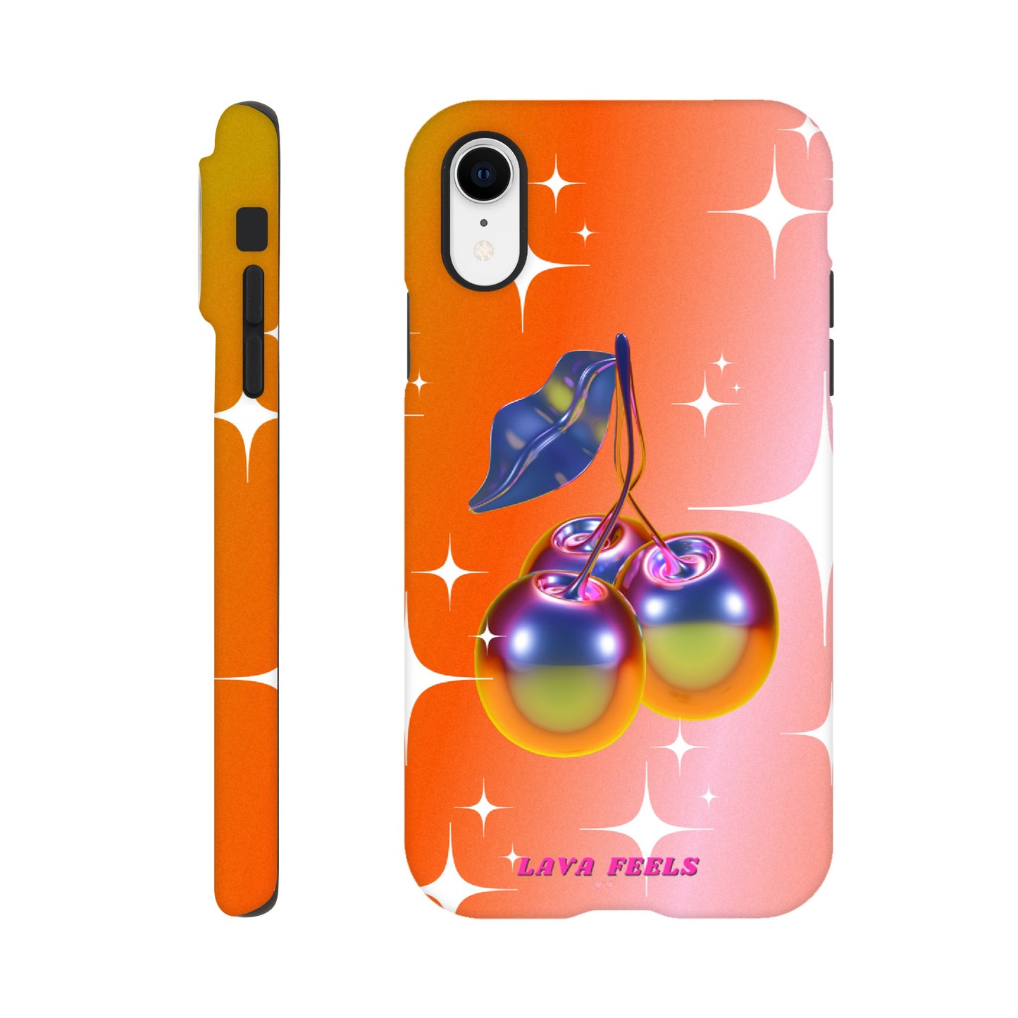 Lava Feels Retro Cherry Tough Phone Case