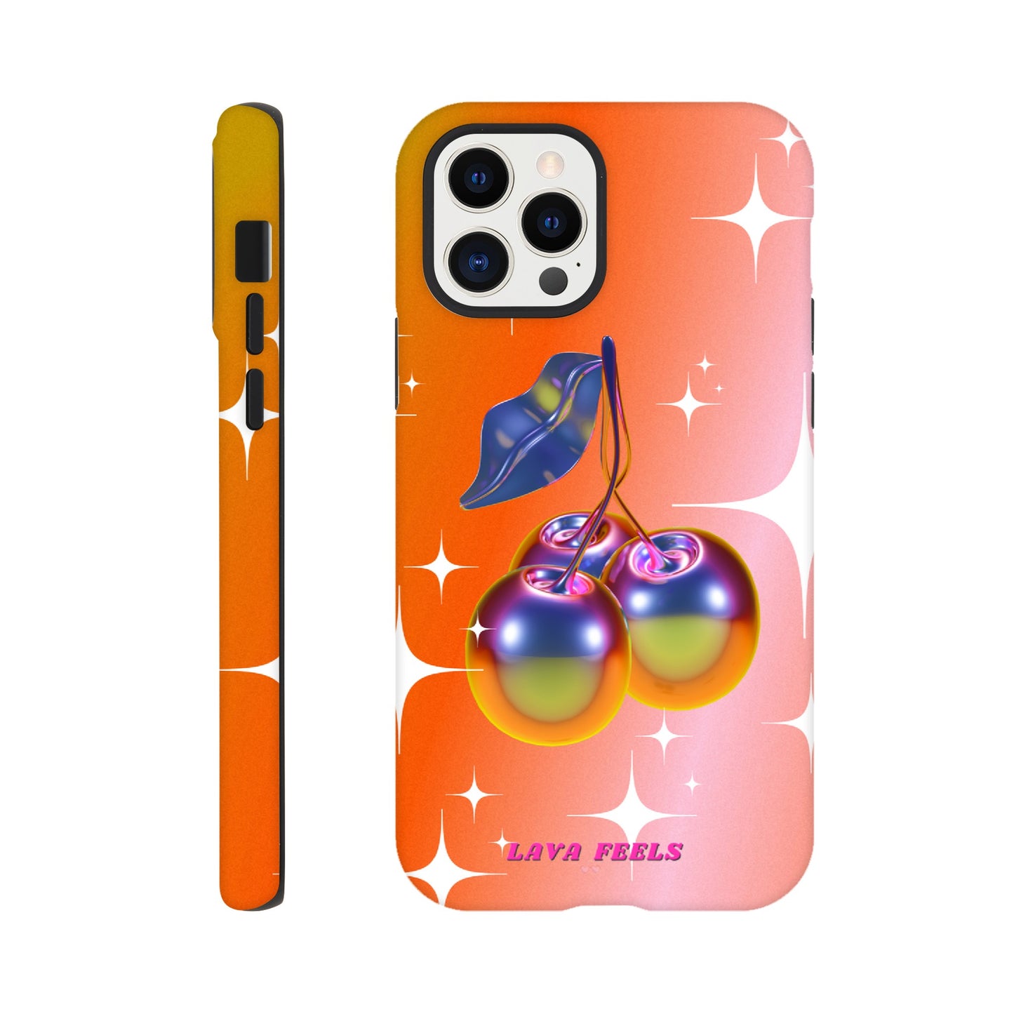 Lava Feels Retro Cherry Tough Phone Case