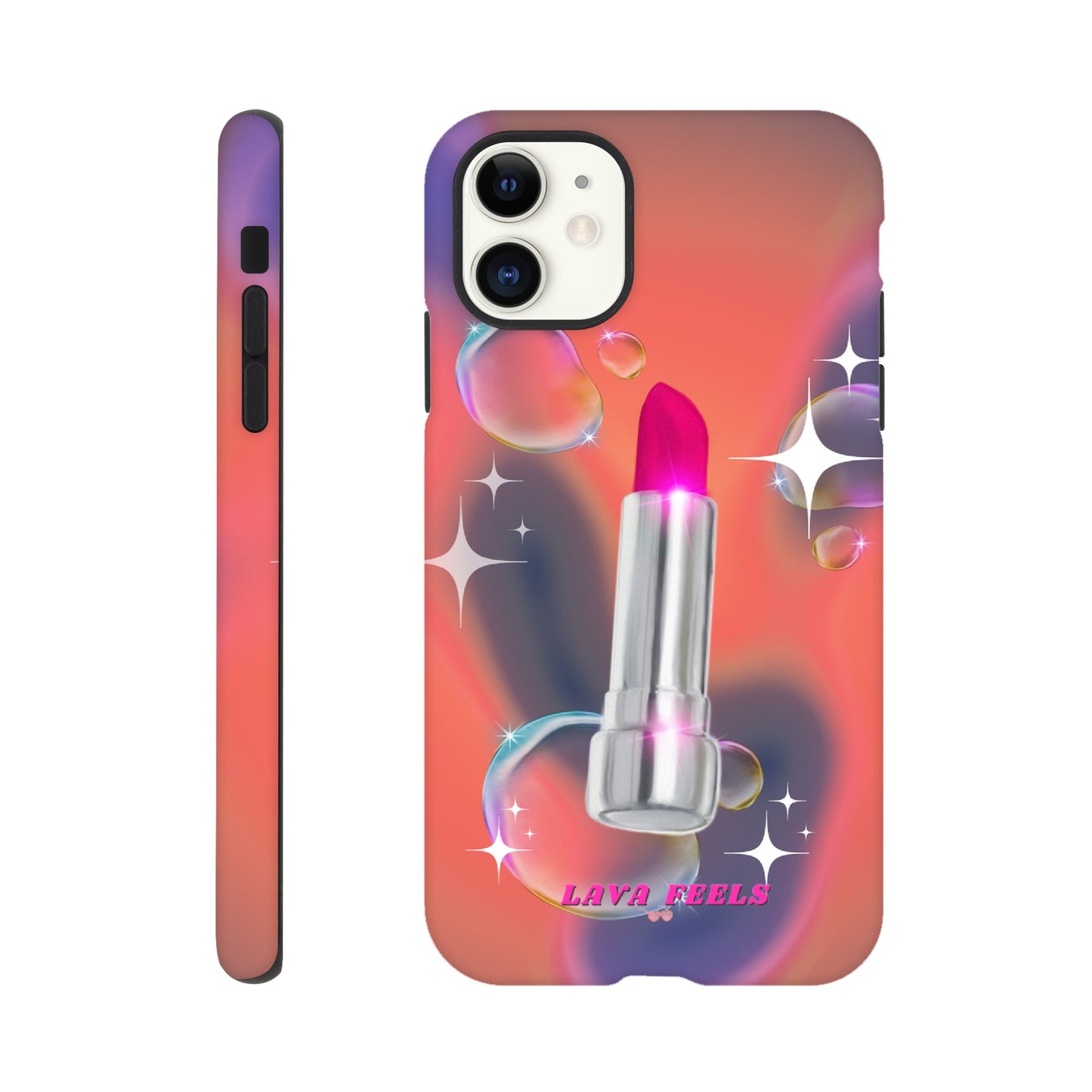 Lava Feels Lipstick Baddie Tough Phone Case