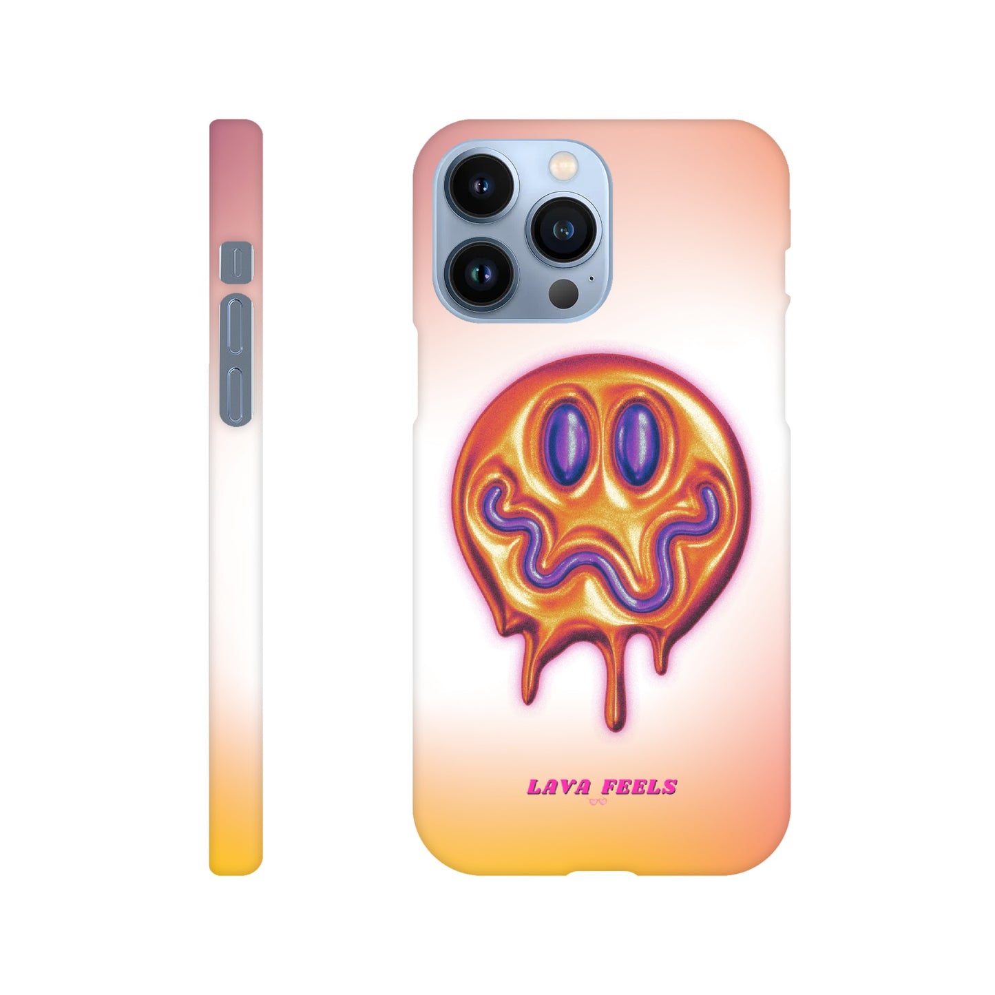 Lava Feels Melted Smiley Slim Phone Case