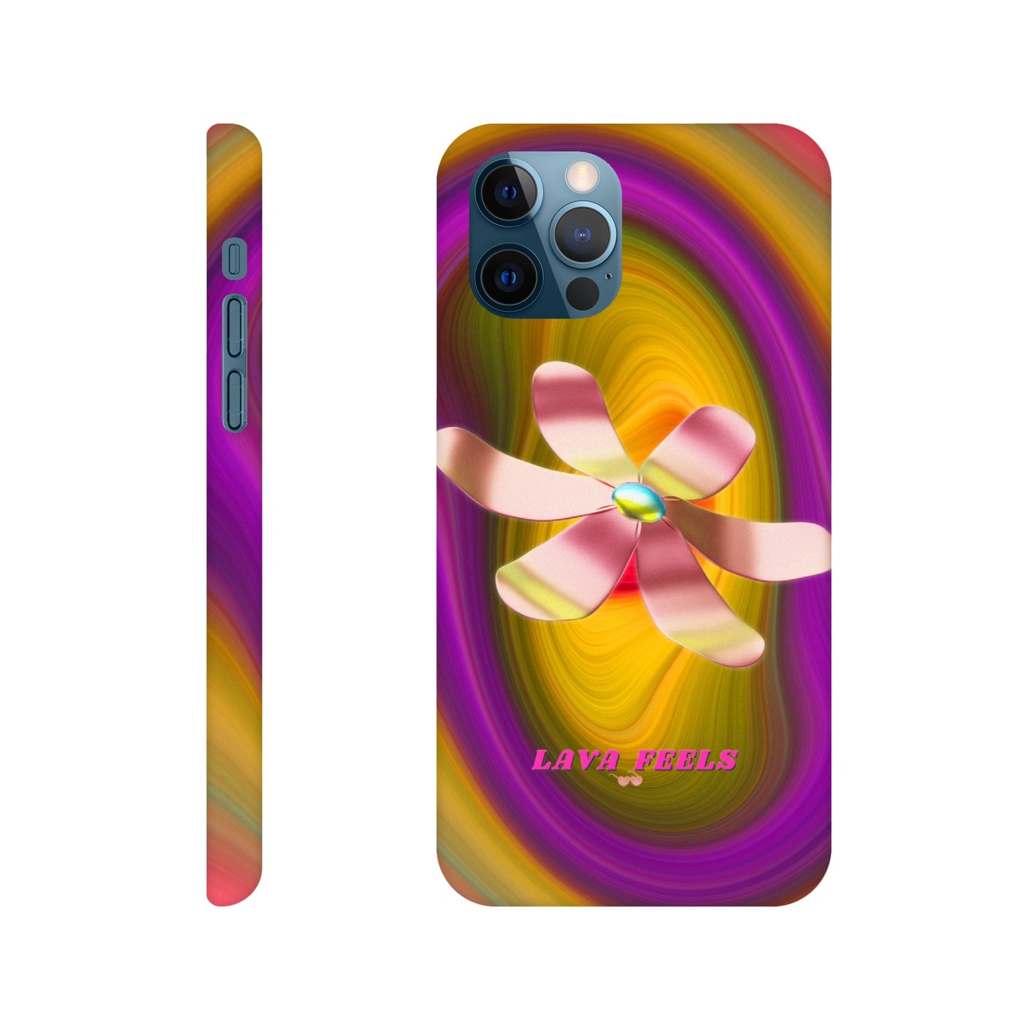 Lava Feels Flower Warp Slim Case