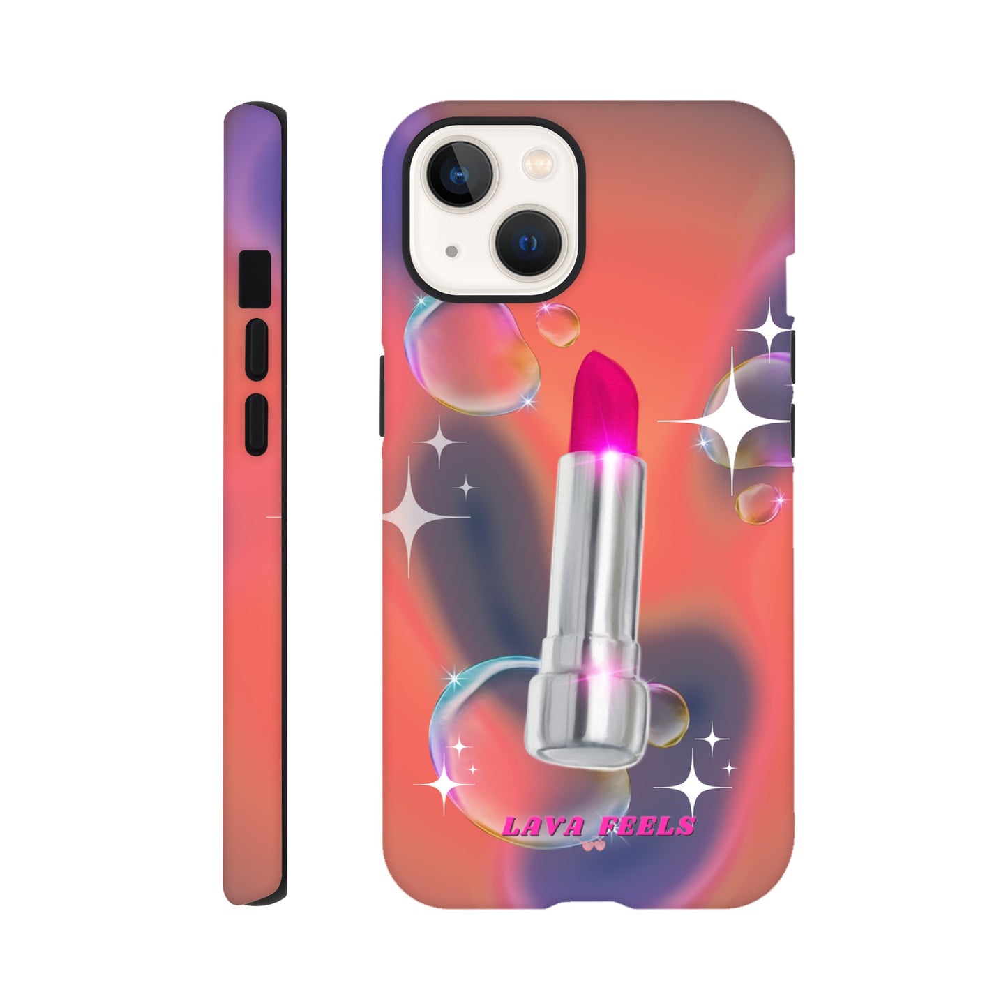 Lava Feels Lipstick Baddie Tough Phone Case