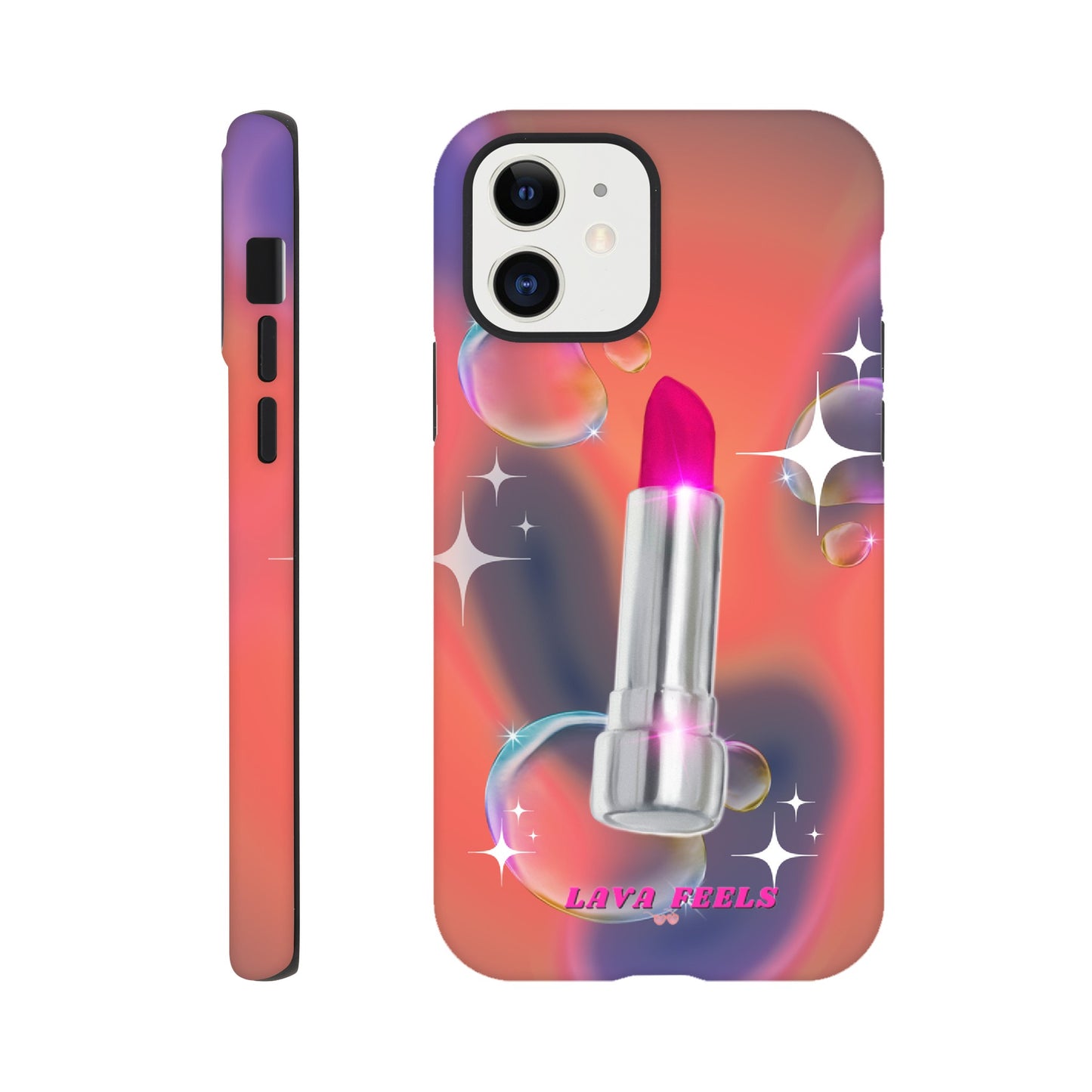 Lava Feels Lipstick Baddie Tough Phone Case