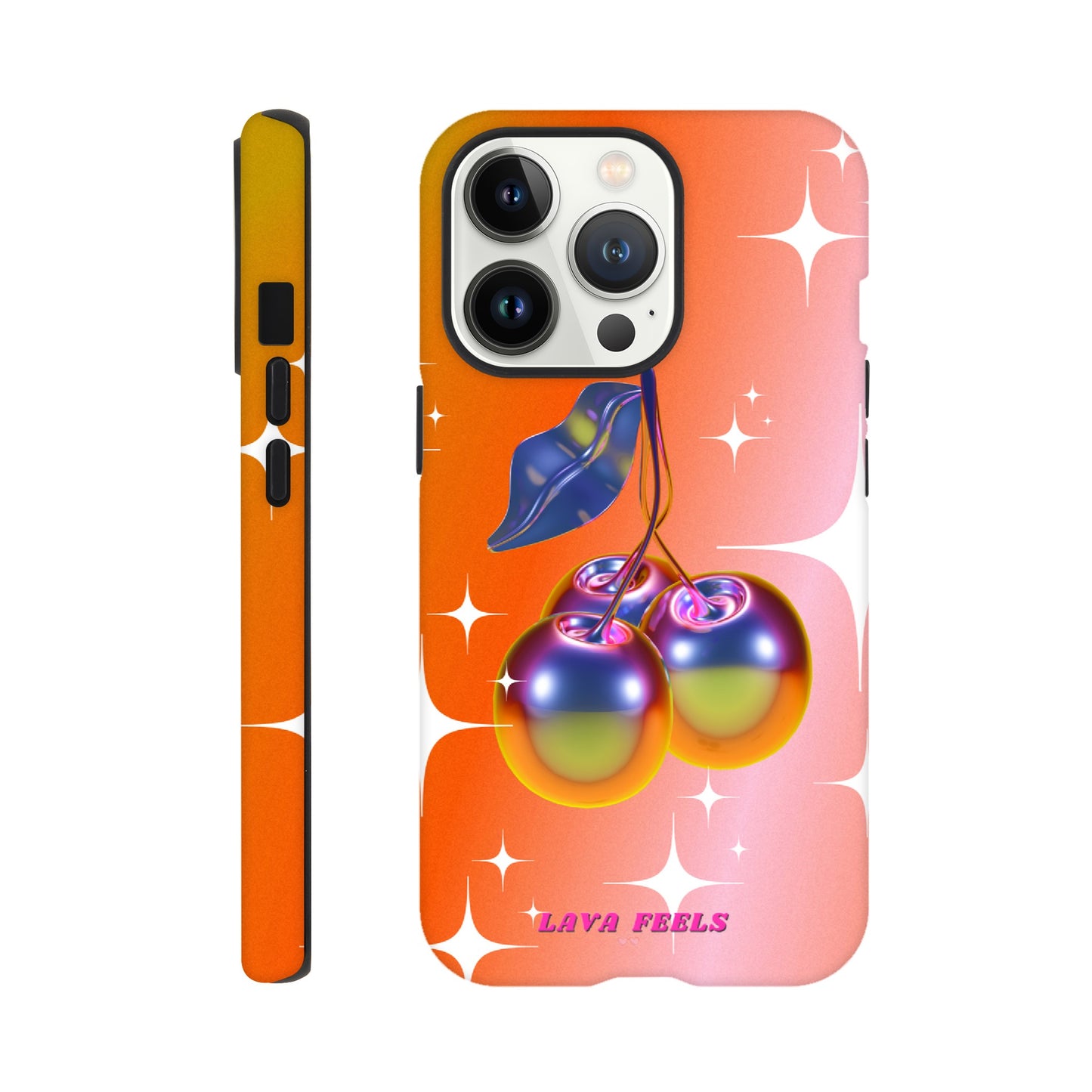 Lava Feels Retro Cherry Tough Phone Case