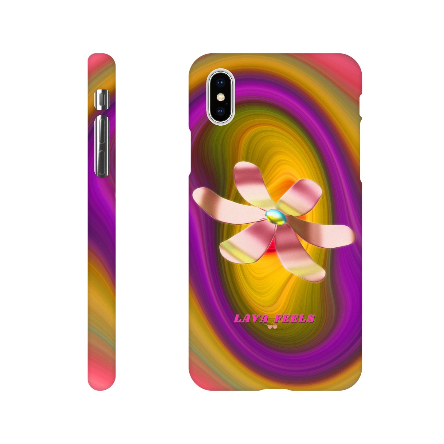 Lava Feels Flower Warp Slim Case