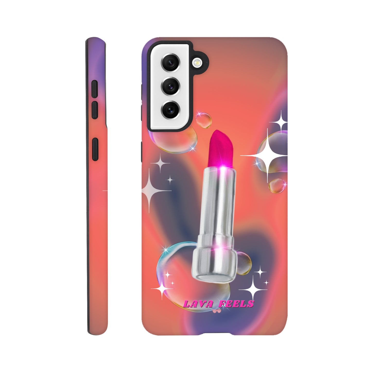 Lava Feels Lipstick Baddie Tough Phone Case