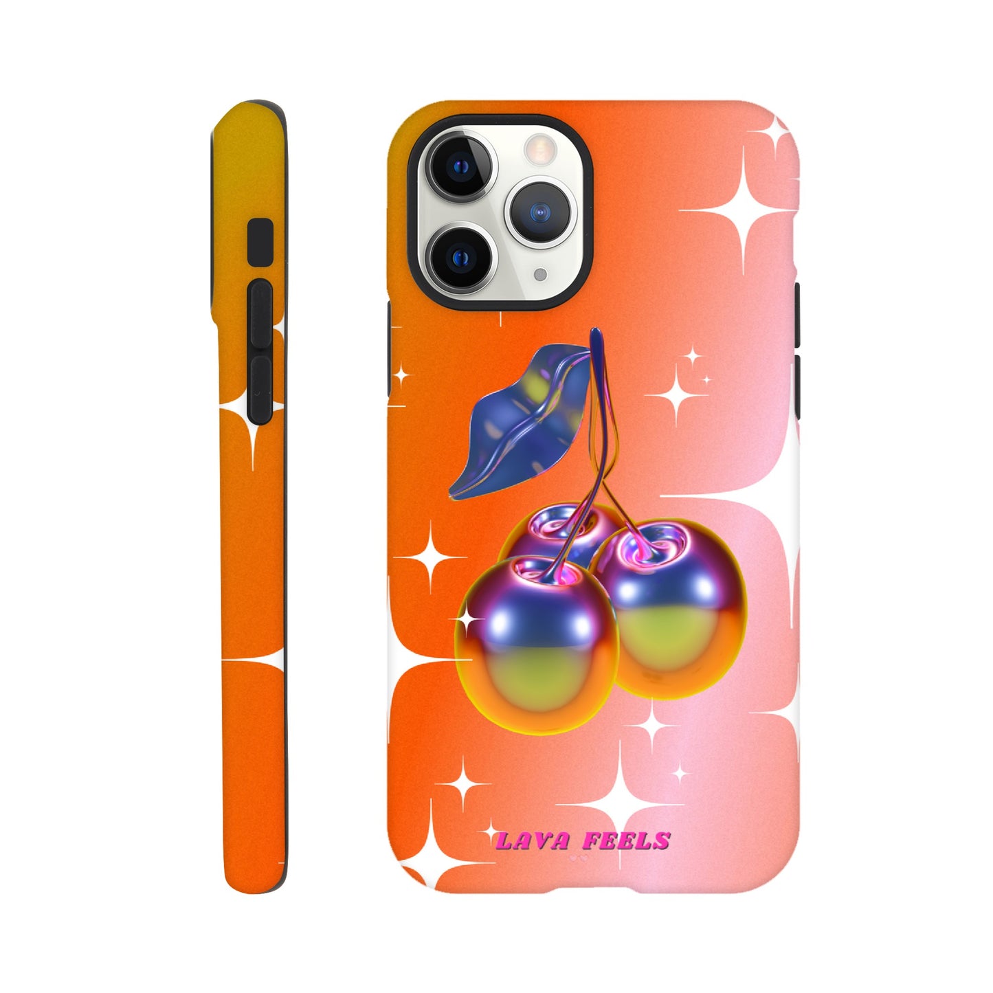 Lava Feels Retro Cherry Tough Phone Case