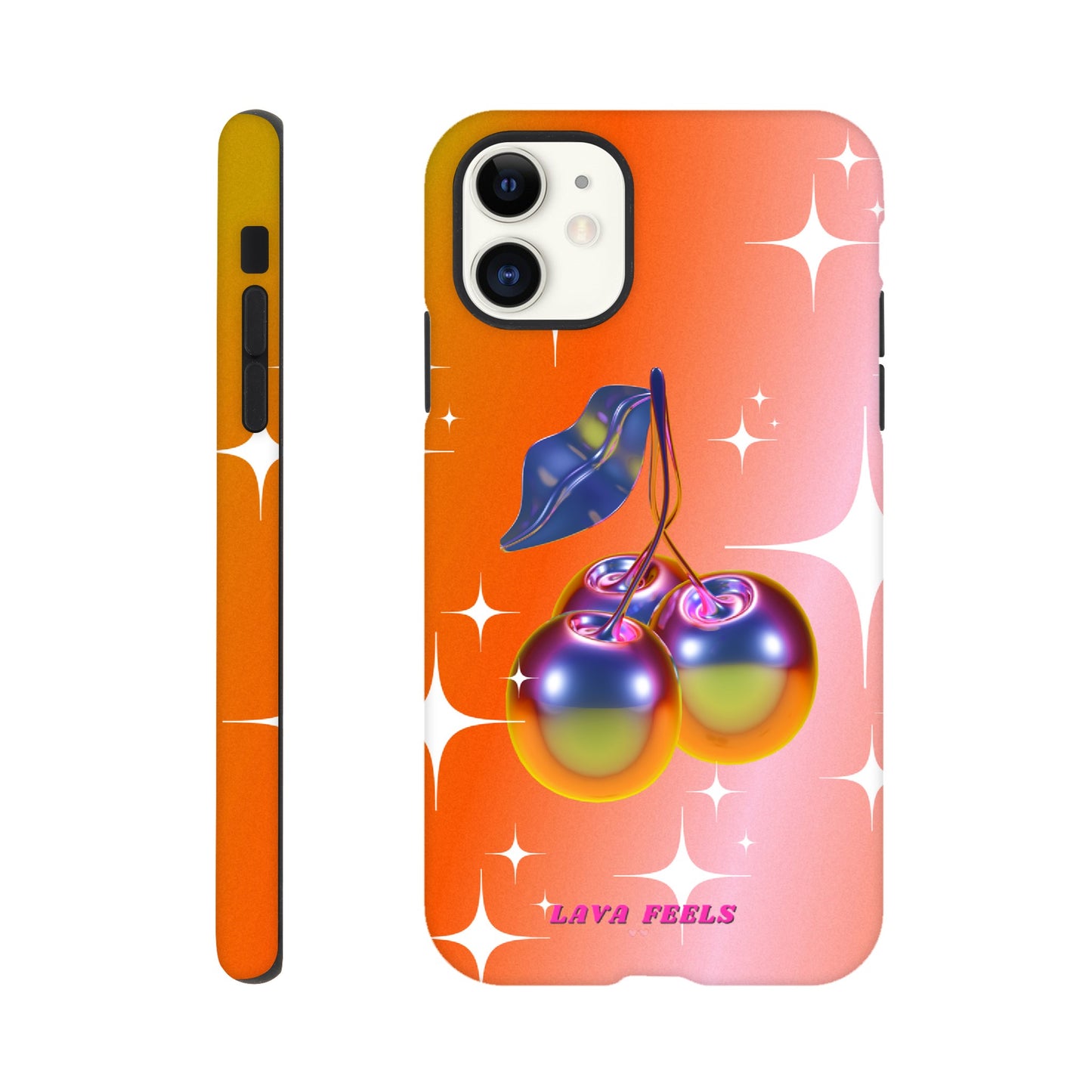 Lava Feels Retro Cherry Tough Phone Case