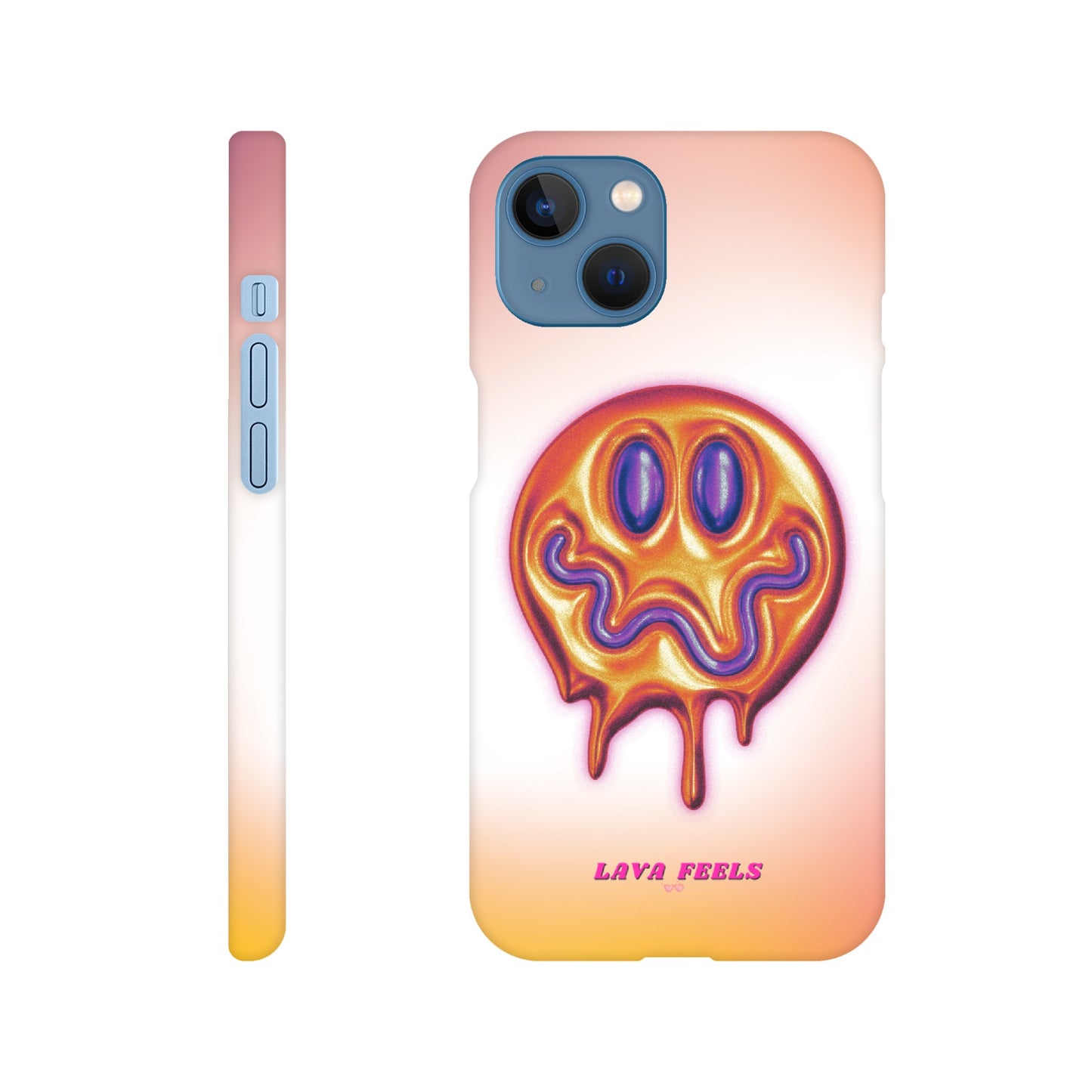 Lava Feels Melted Smiley Slim Phone Case