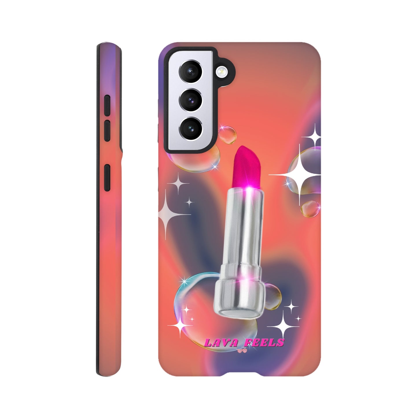 Lava Feels Lipstick Baddie Tough Phone Case