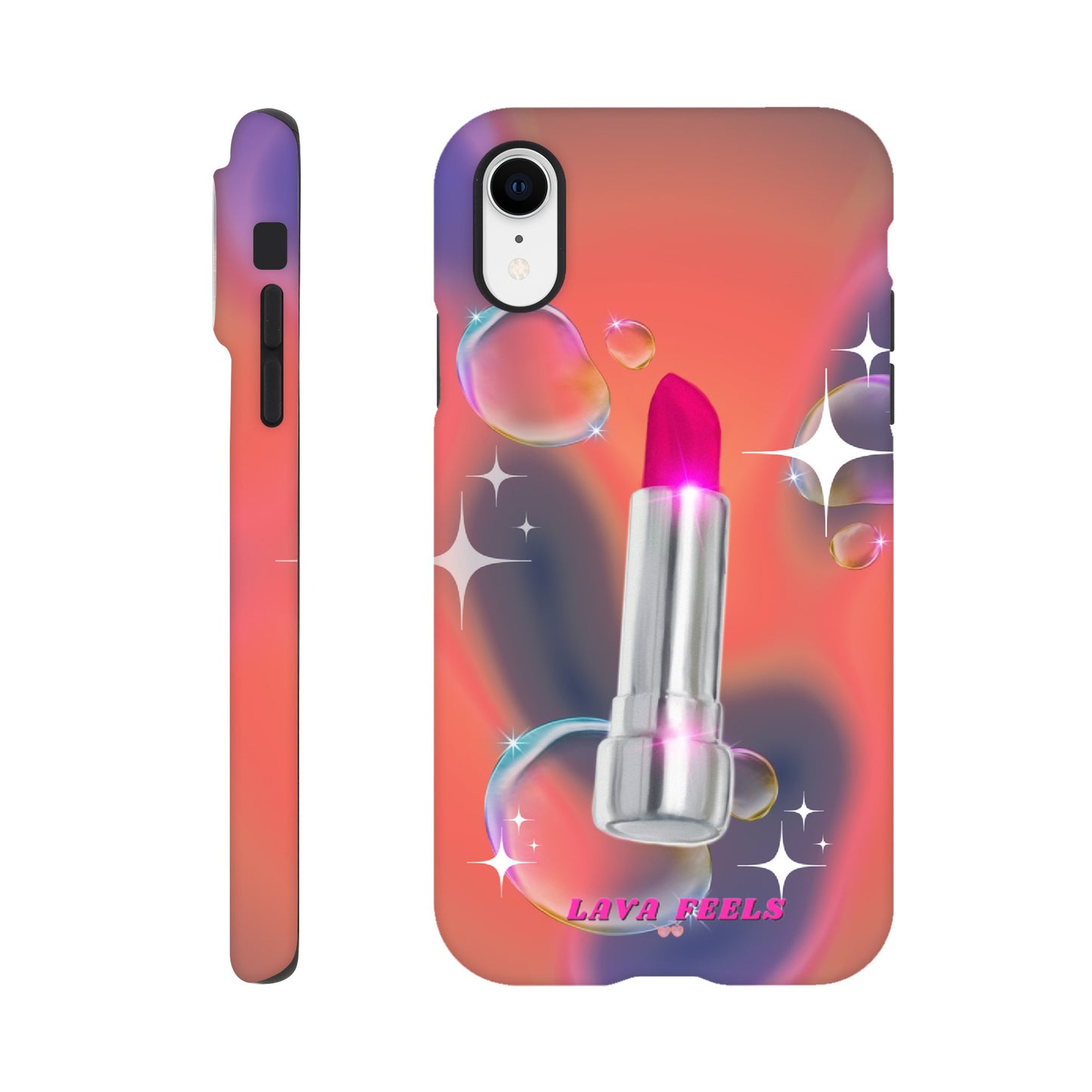 Lava Feels Lipstick Baddie Tough Phone Case