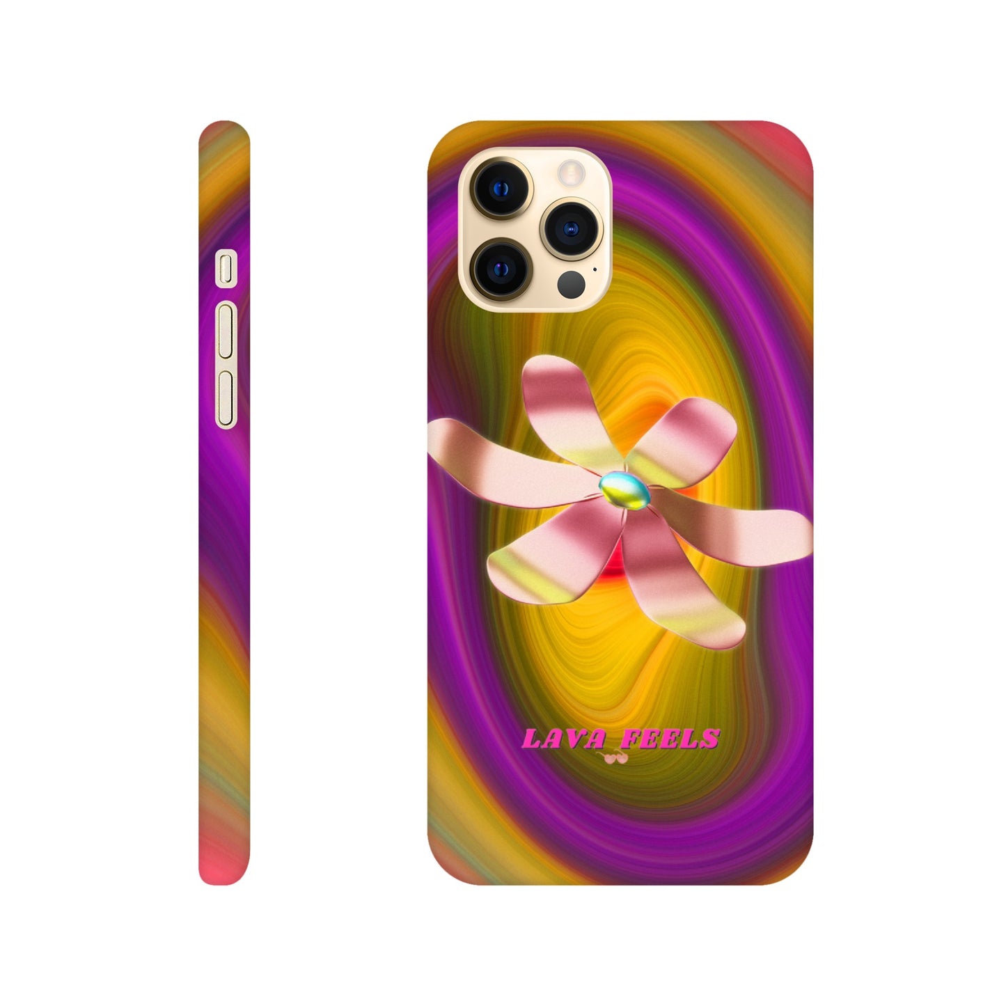 Lava Feels Flower Warp Slim Case