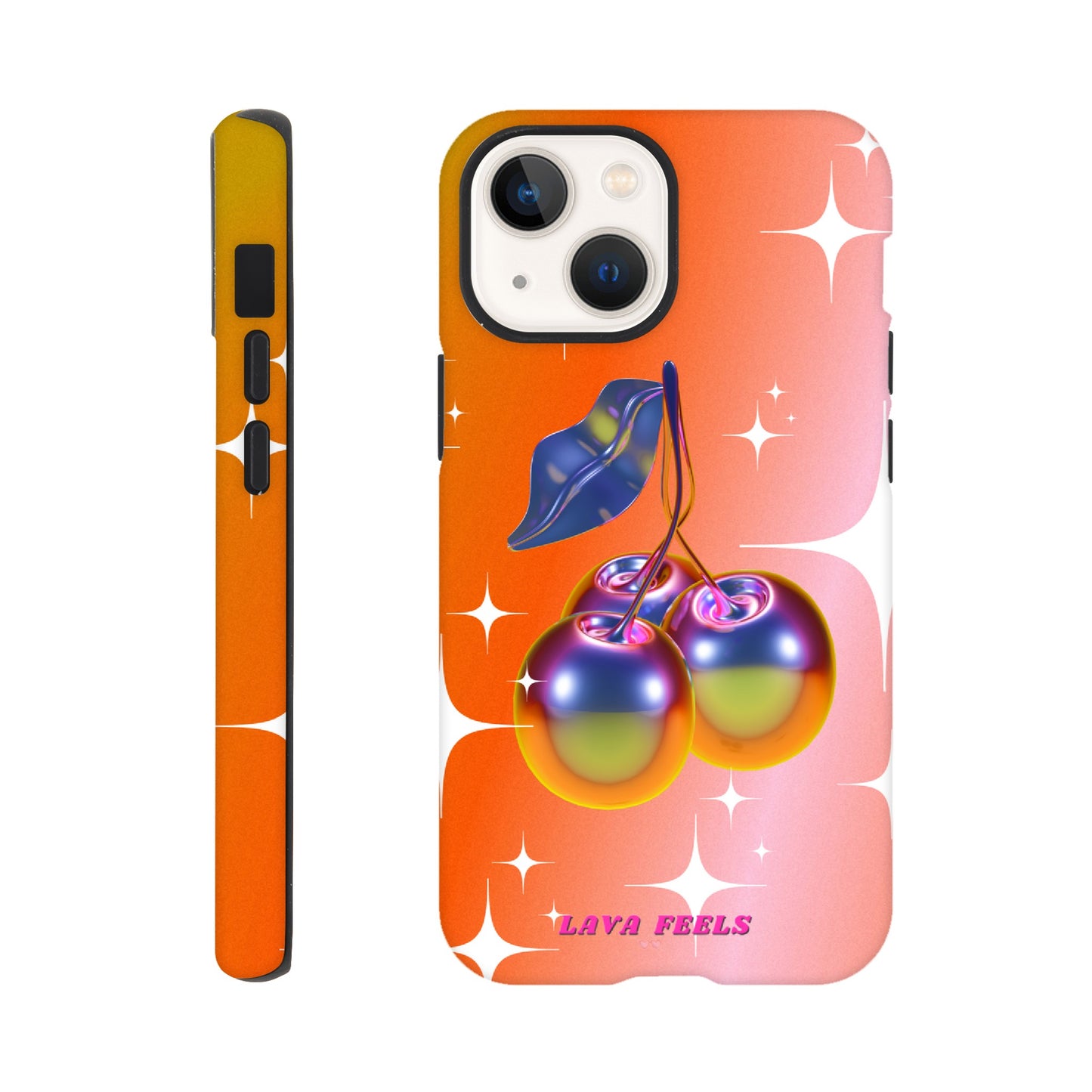 Lava Feels Retro Cherry Tough Phone Case