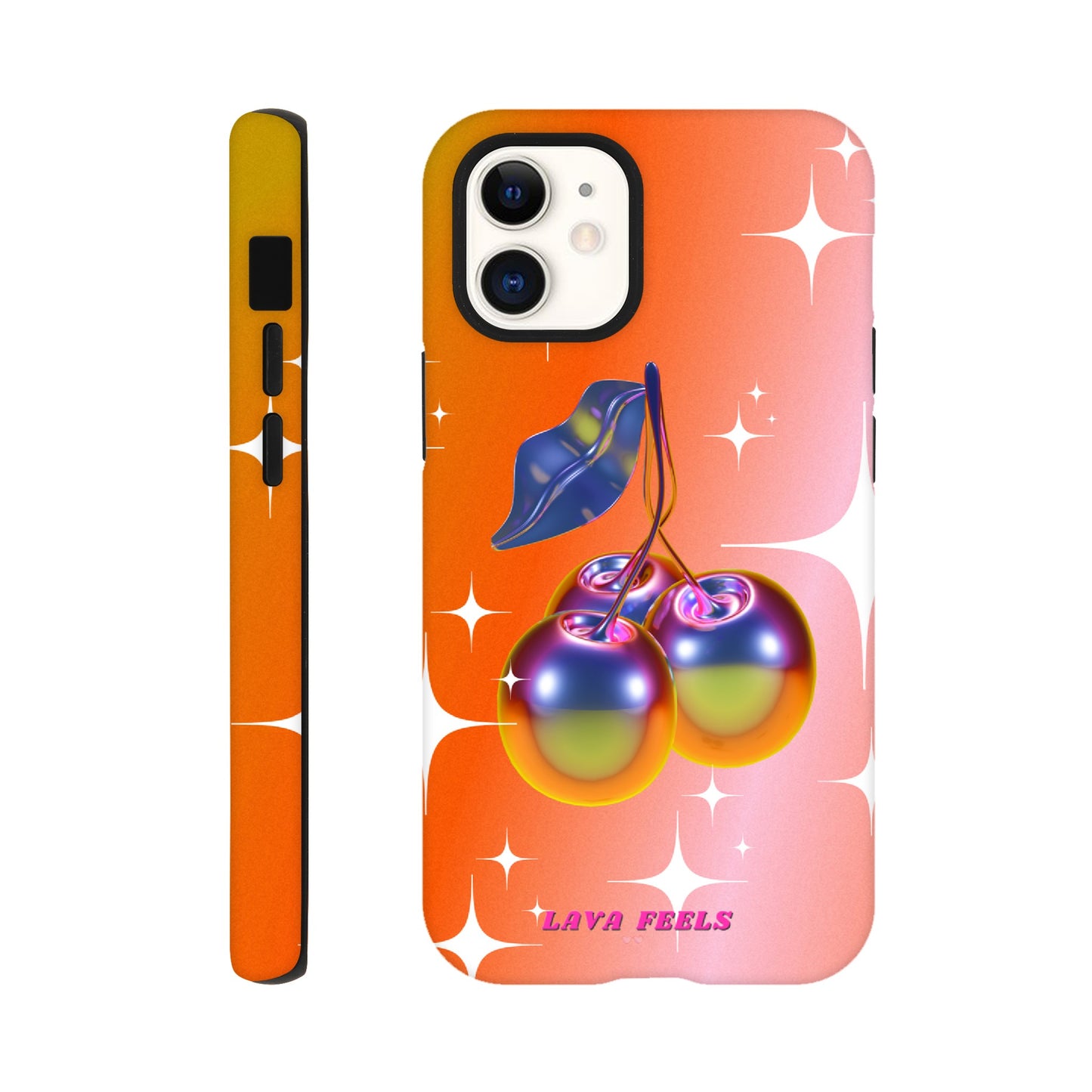 Lava Feels Retro Cherry Tough Phone Case