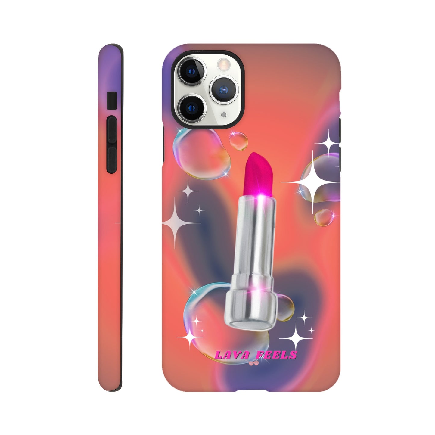 Lava Feels Lipstick Baddie Tough Phone Case