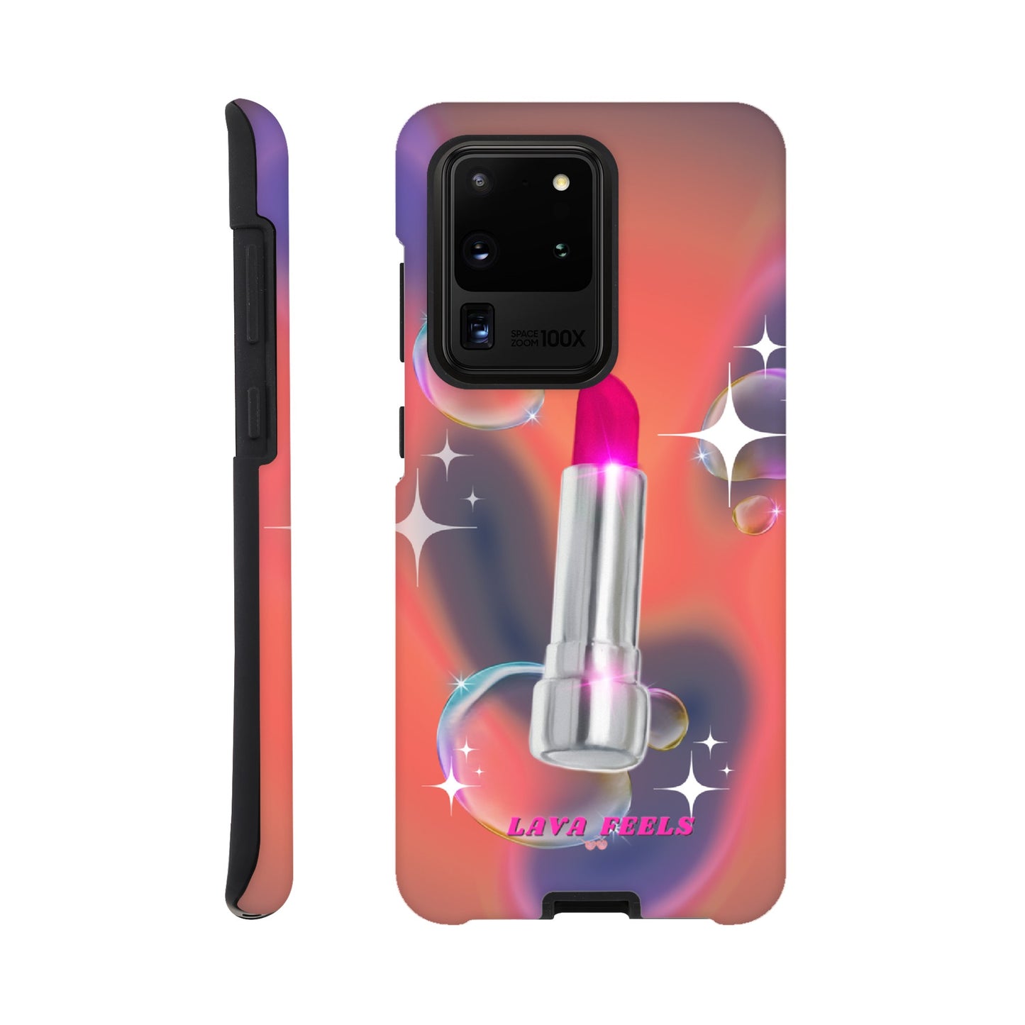 Lava Feels Lipstick Baddie Tough Phone Case