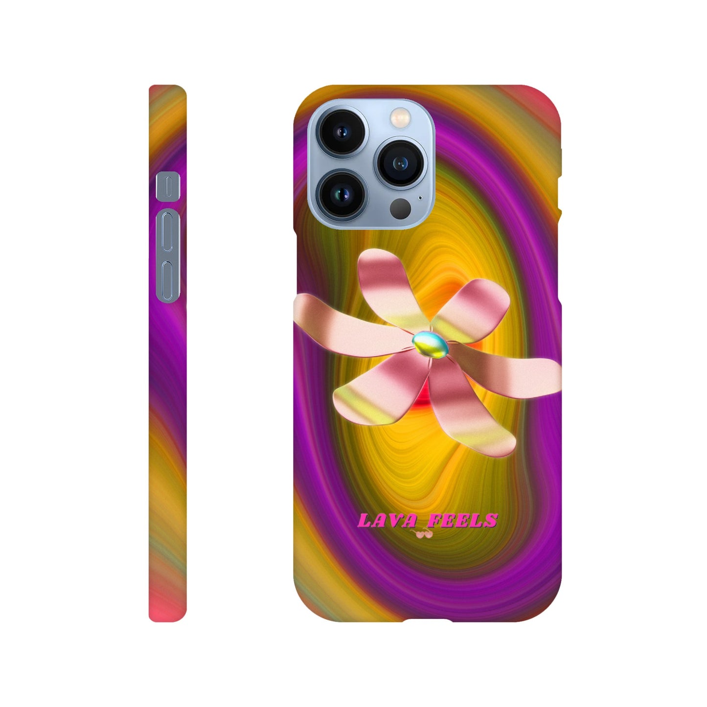 Lava Feels Flower Warp Slim Case