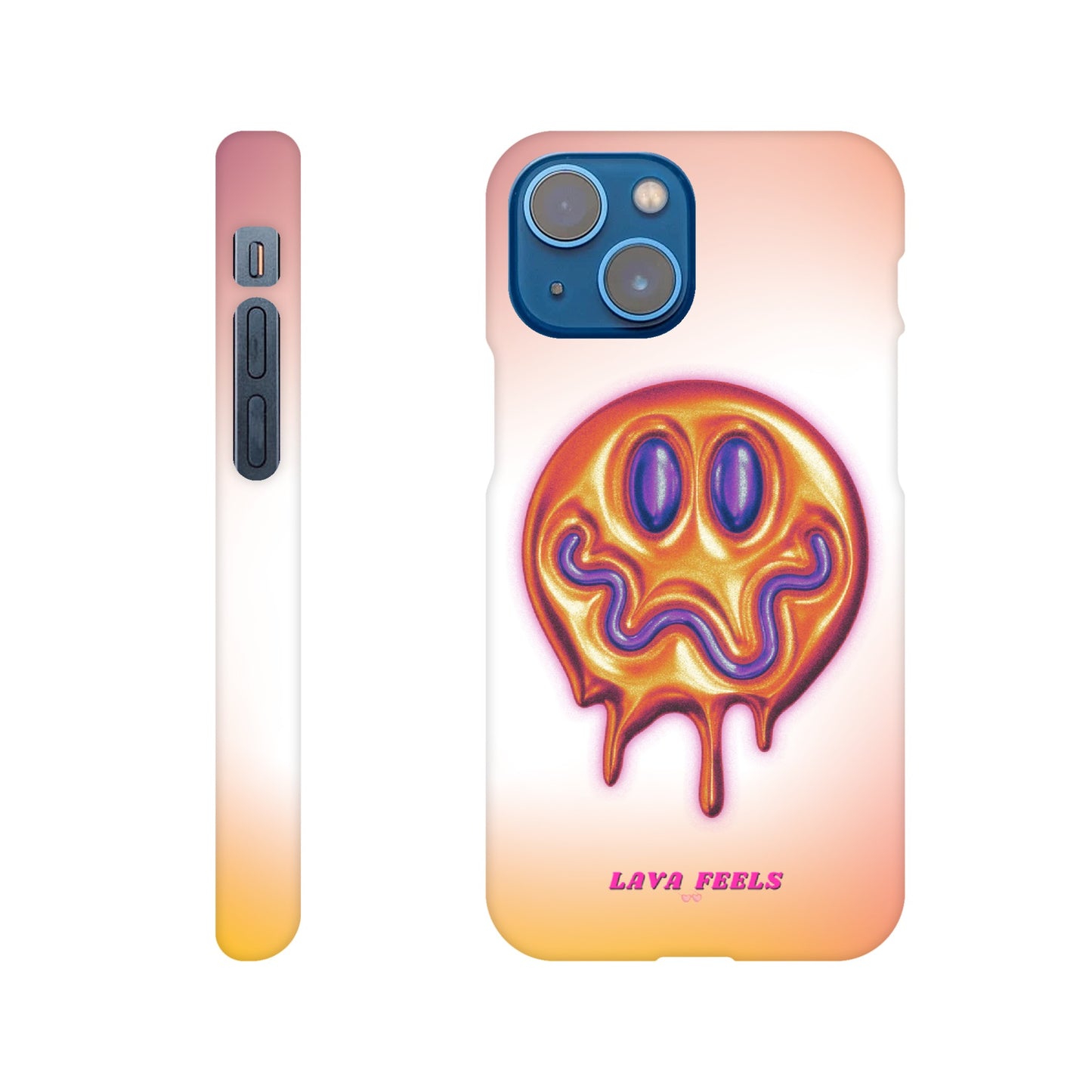 Lava Feels Melted Smiley Slim Phone Case