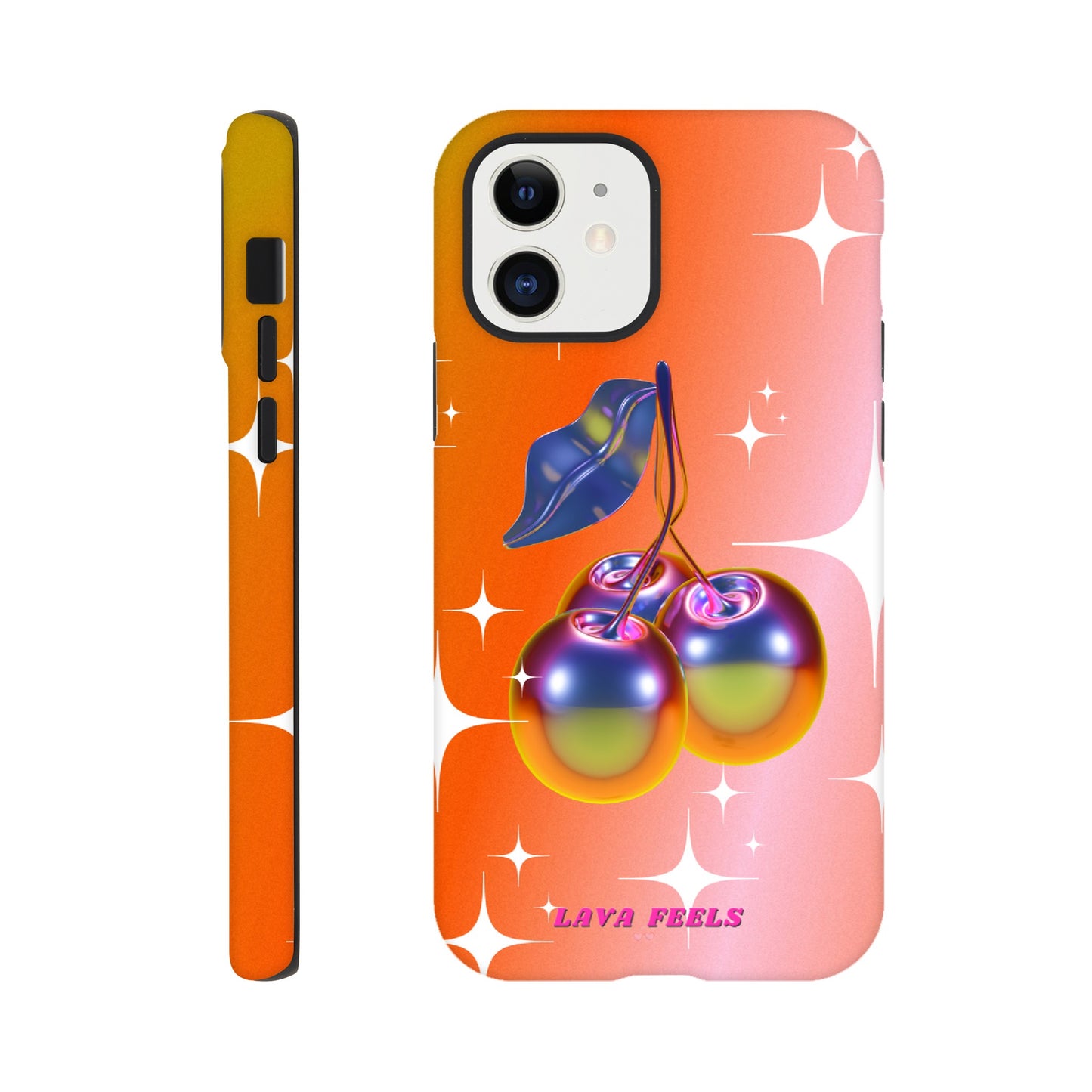 Lava Feels Retro Cherry Tough Phone Case