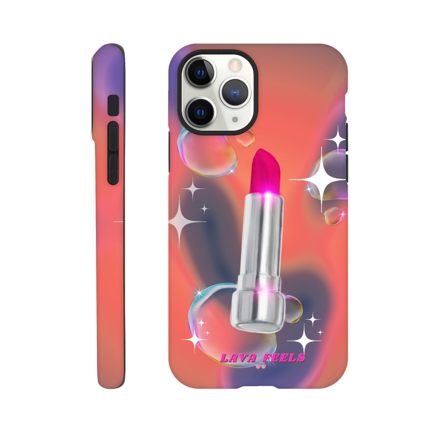 Lava Feels Lipstick Baddie Tough Phone Case