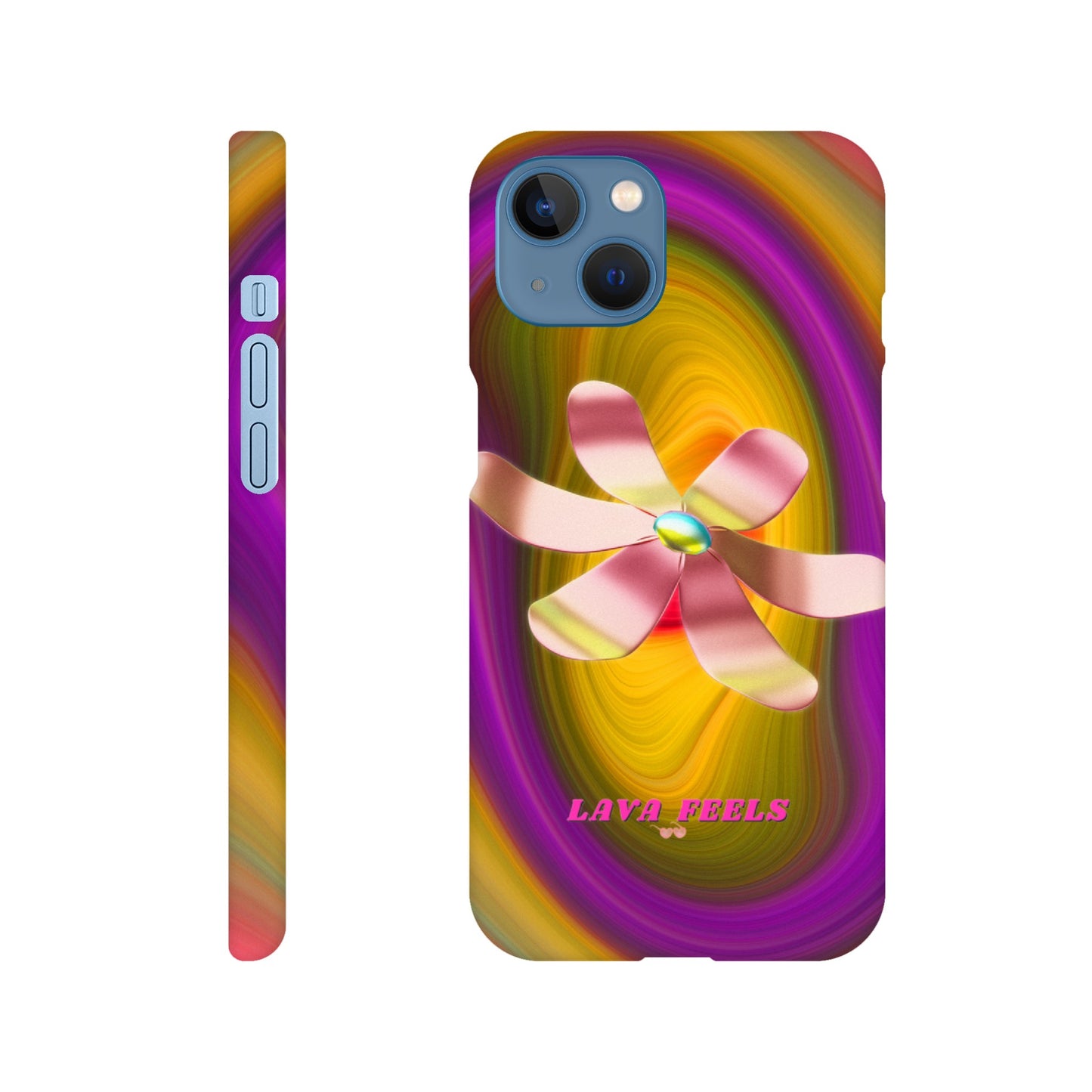 Lava Feels Flower Warp Slim Case